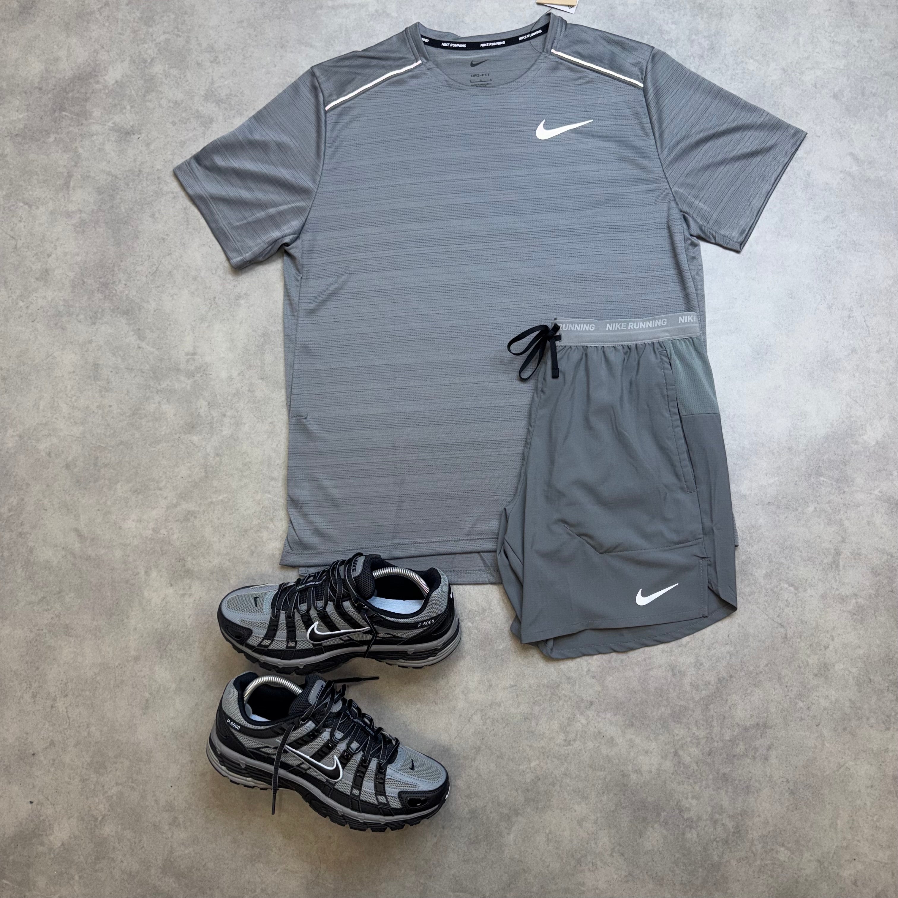 NIKE MILER 1.0 SHORT SET ‘GREY’