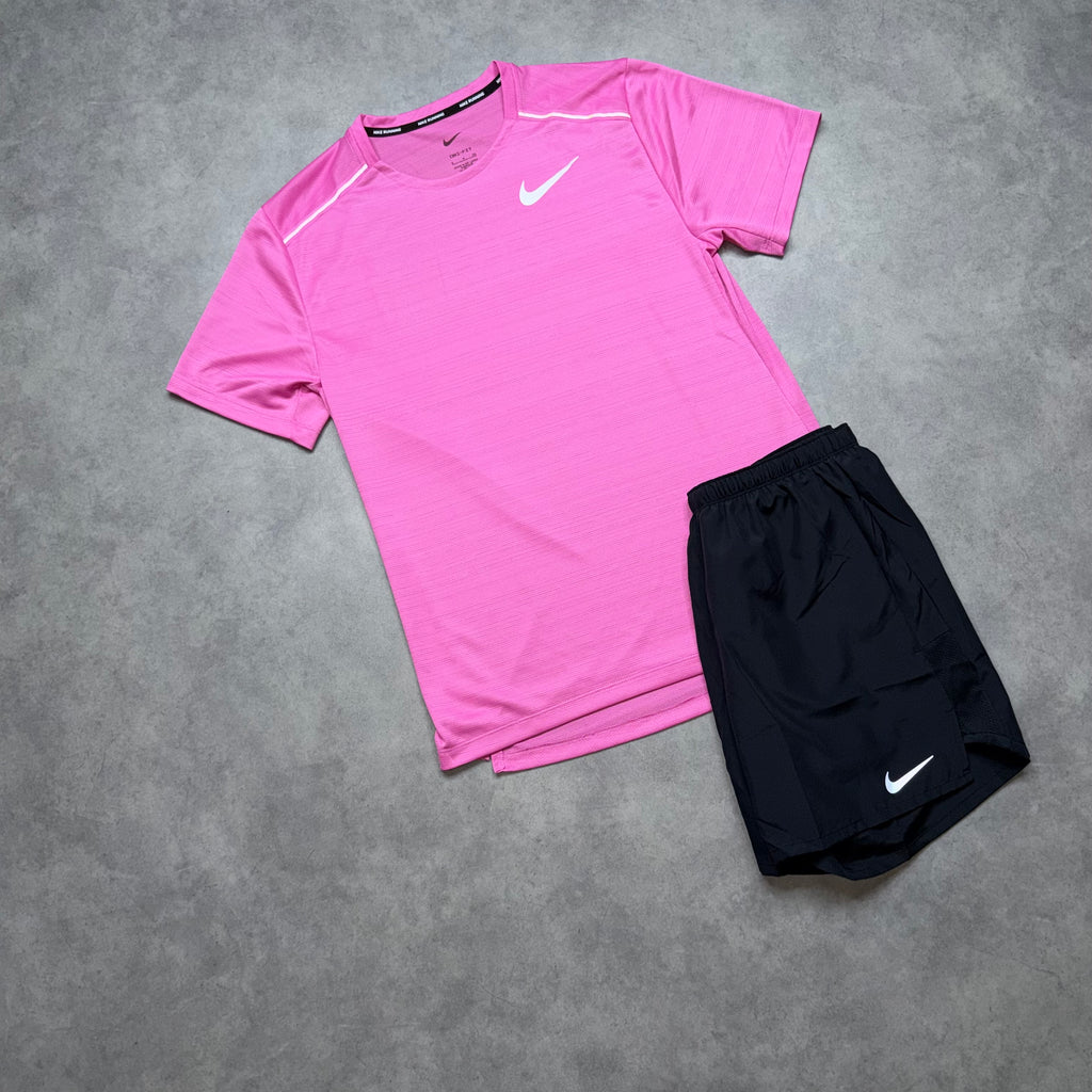 NIKE MILER 1.0 SHORT SET ‘PINK FUSCHIA’