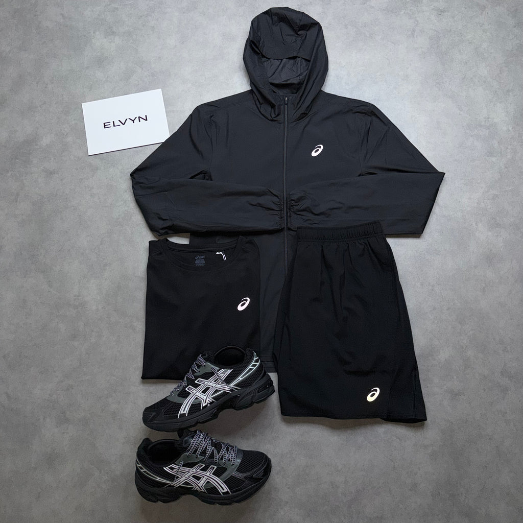 ASICS CORE 3 PIECE SHORT SET ‘BLACK’