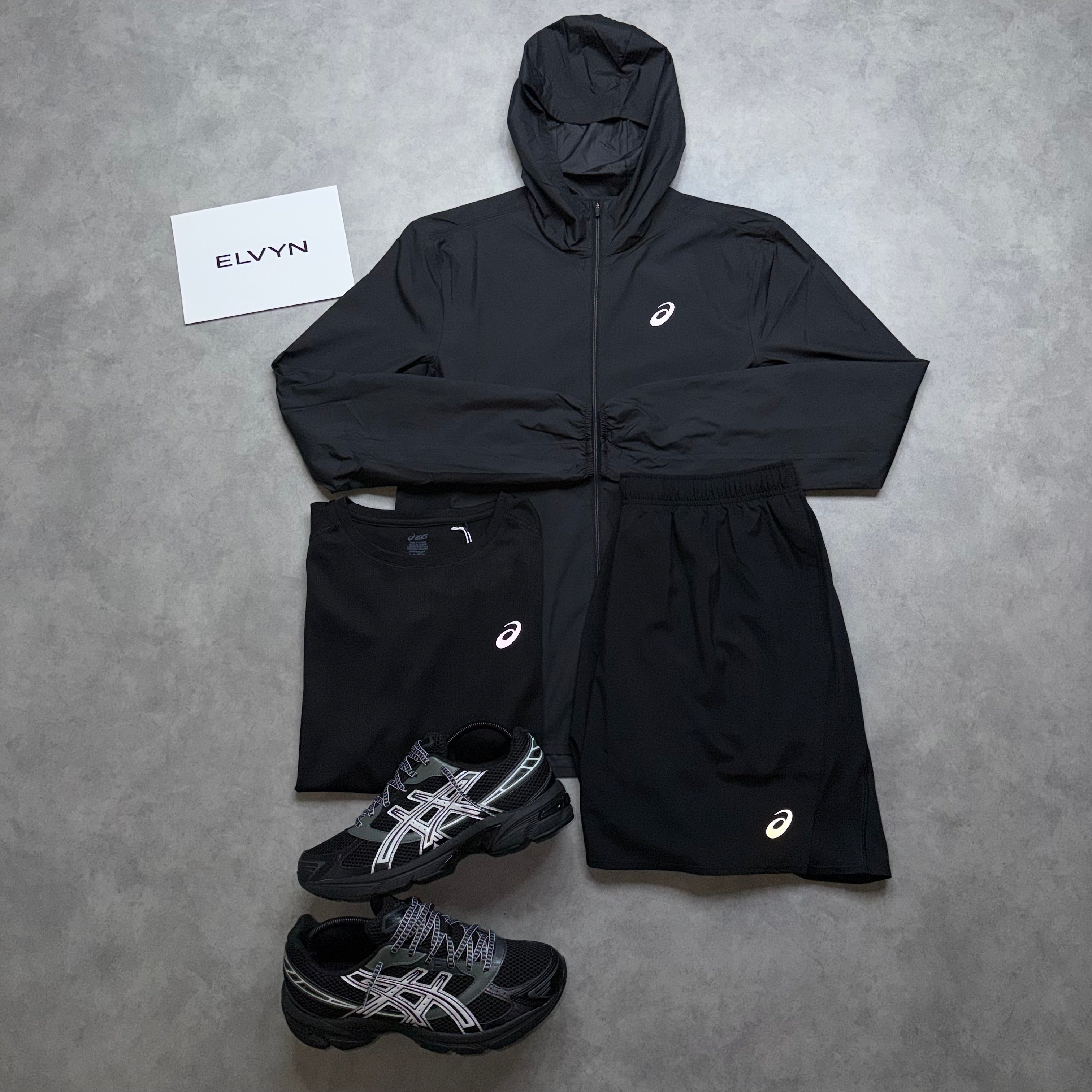 ASICS CORE 3 PIECE SHORT SET ‘BLACK’