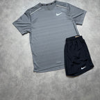 NIKE MILER 1.0 SHORT SET ‘GREY, BLACK’