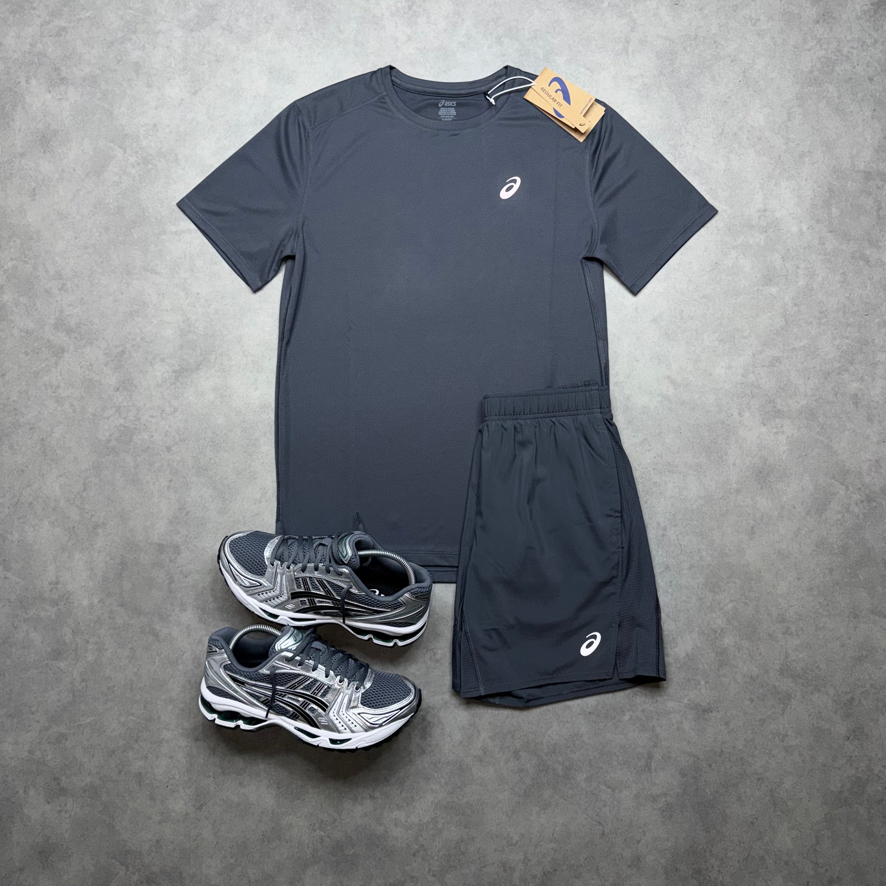 ASICS CORE SHORTS SET 'GREY'