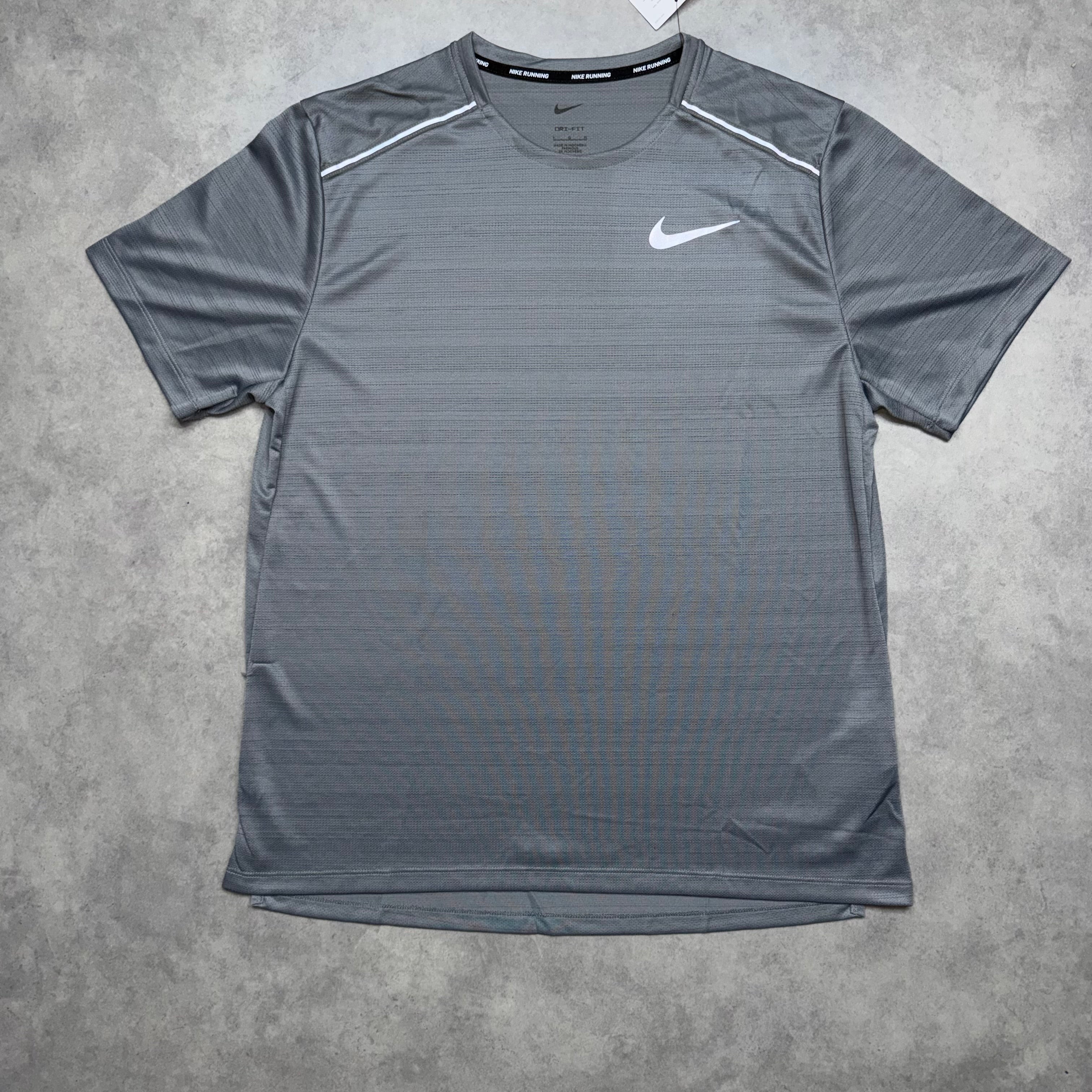 NIKE MILER 1.0 T-SHIRT 'COOL GREY'