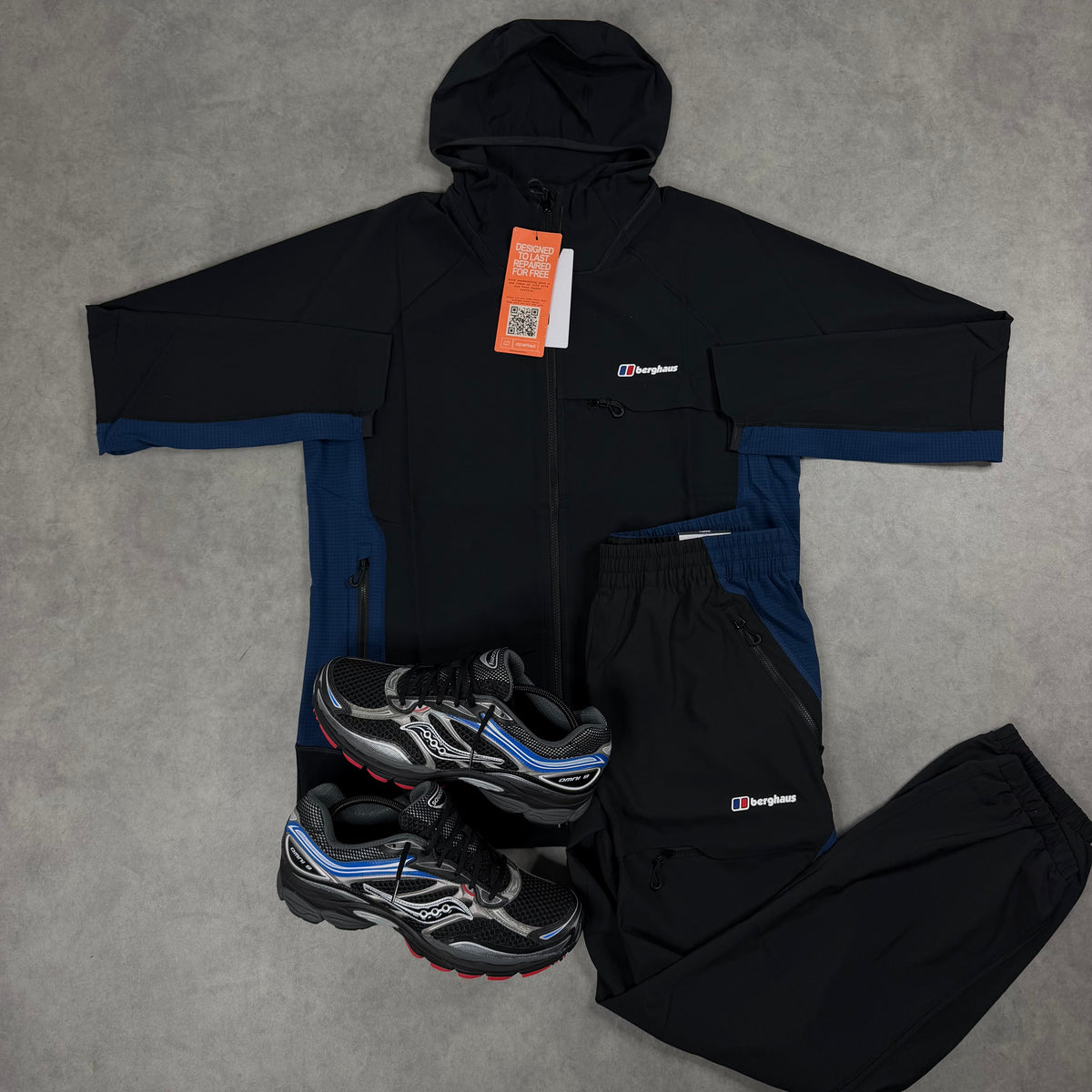 BERGHAUS WAVETREE TRACKSUIT 'BLACK NAVY'
