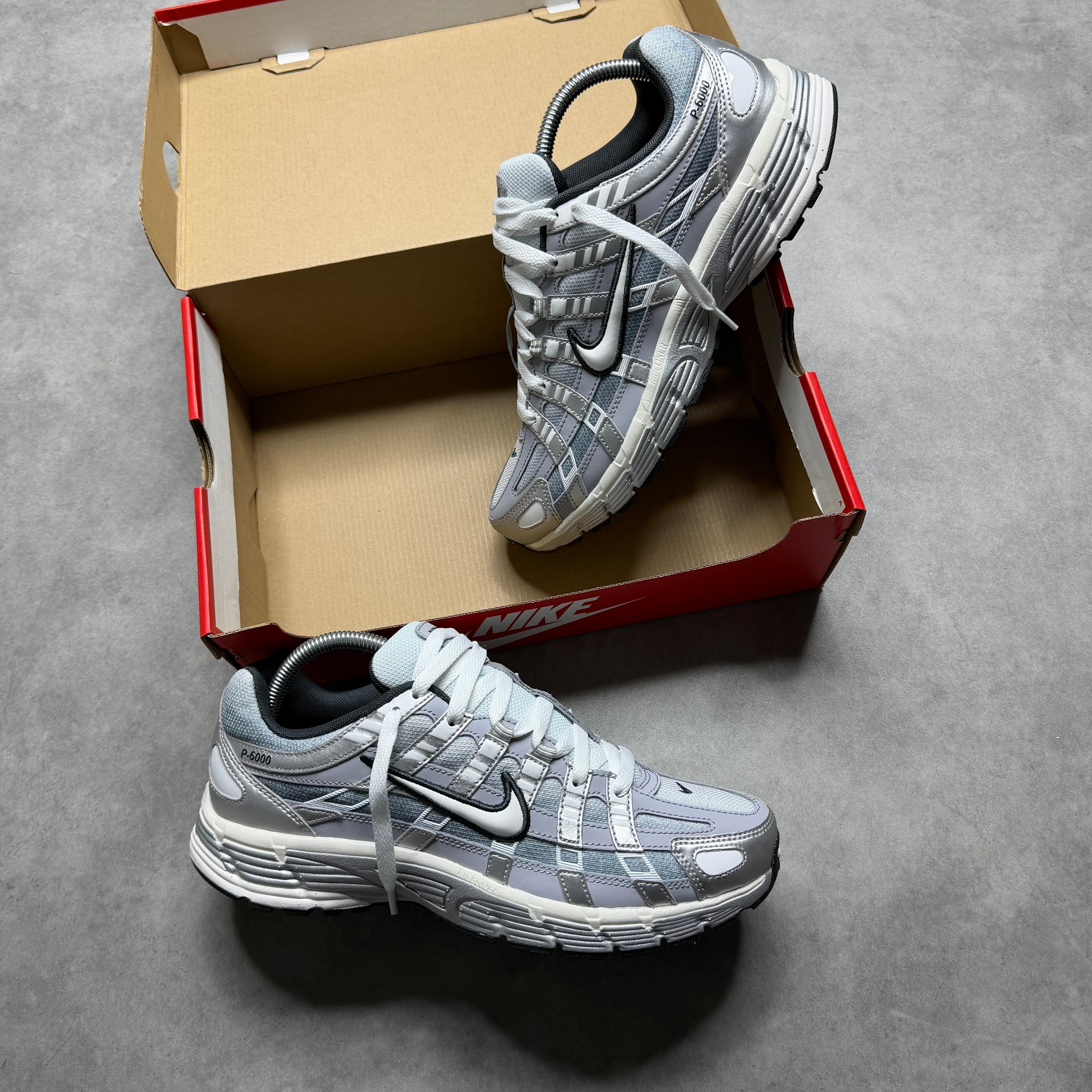 NIKE P-6000 'WHITE METALLIC SILVER WOLF GREY'
