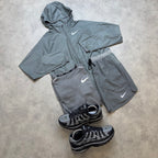 NIKE ESSENTIAL RUNNING JACKET 3 PIECE SET 'GREY'