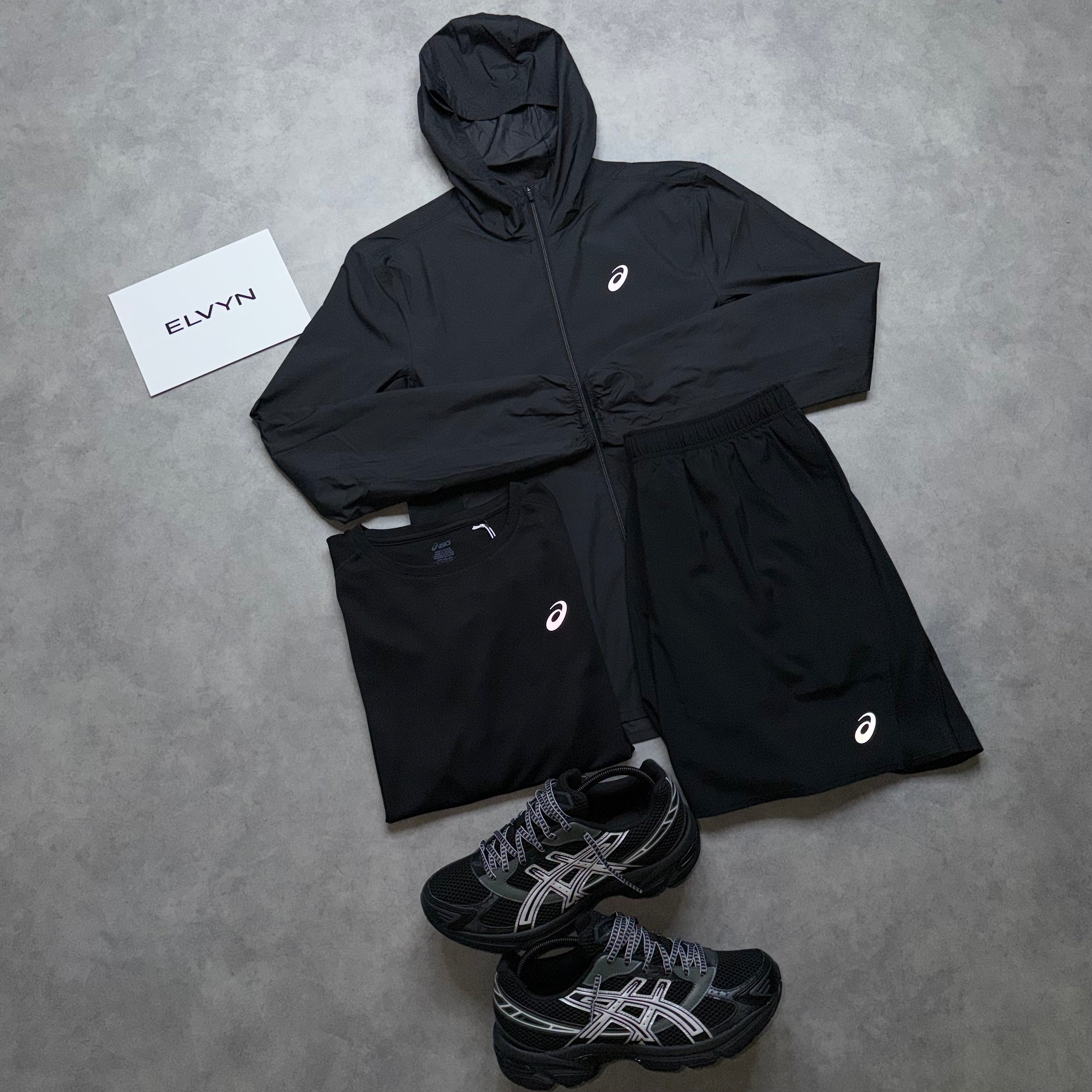 ASICS CORE 3 PIECE SHORT SET ‘BLACK’