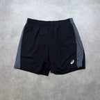 ASICS CORE TWO TONE 7" SHORTS 'BLACK GREY'
