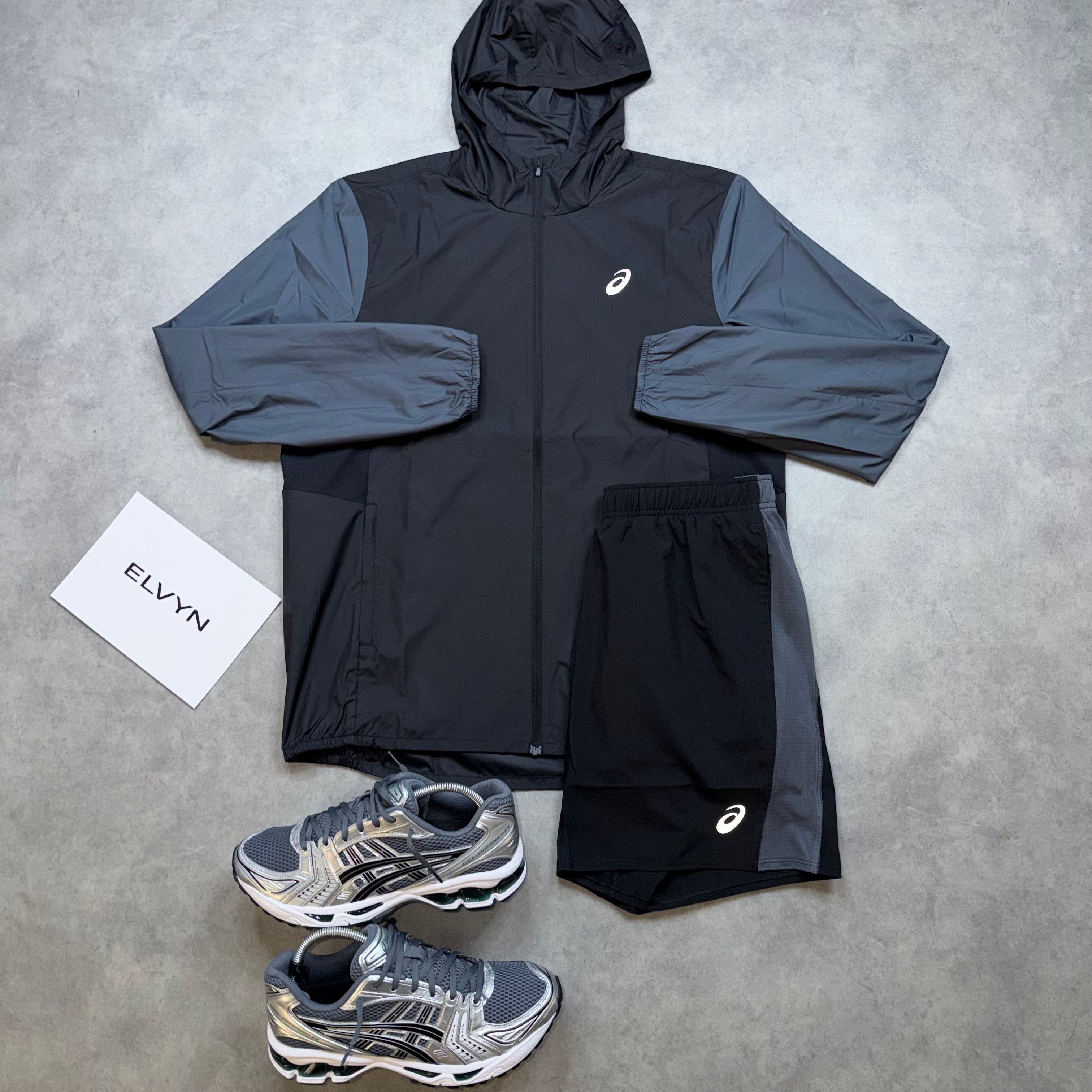 ASICS CORE TWO TONE SET 'BLACK GREY'