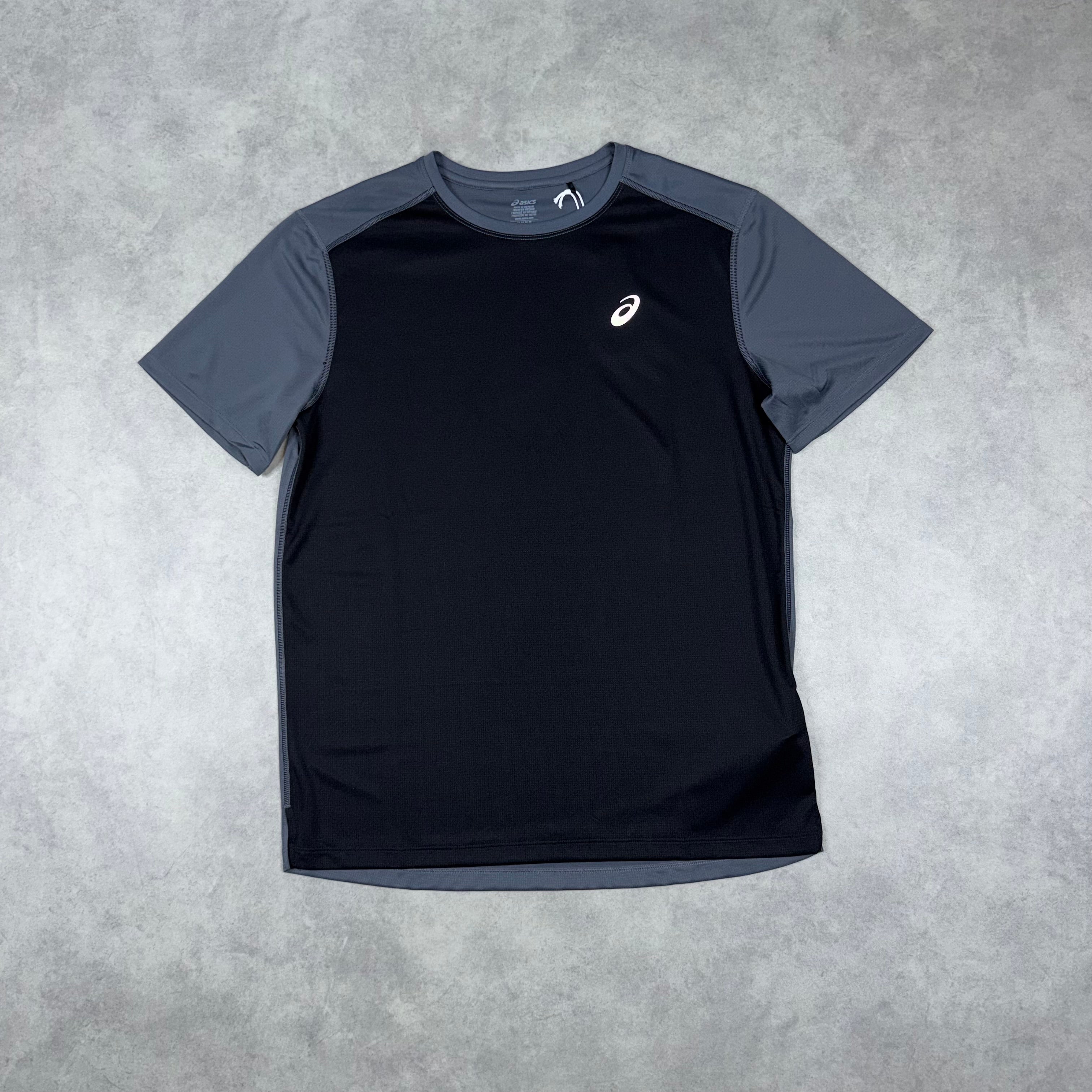 ASICS CORE T-SHIRT TWO TONE 'BLACK, GREY'