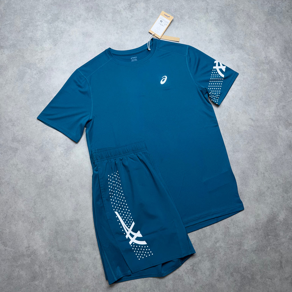 ASICS ICON SHORT SET 'DARK TEAL'