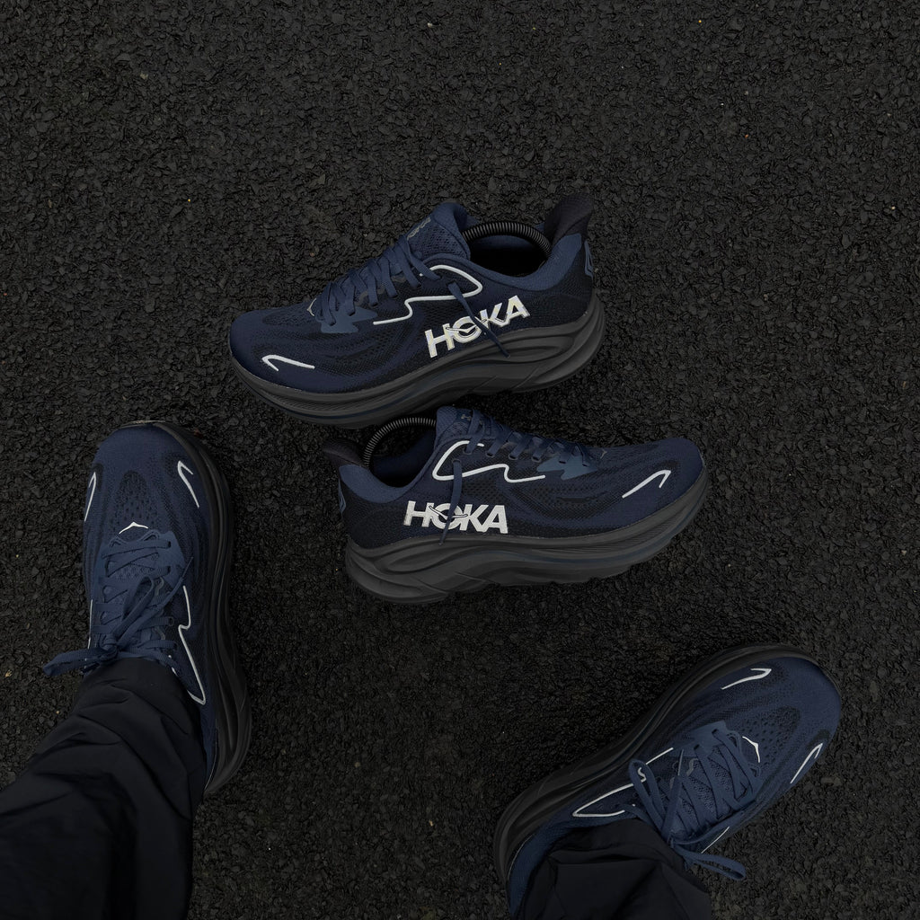 HOKA CLIFTON 10 VARSITY 'NAVY BLACK'