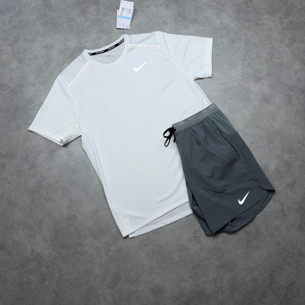 NIKE MILER 1.0 SHORT SET 'ICE WHITE'