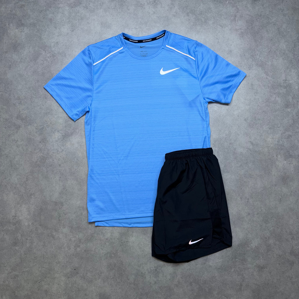 NIKE MILER 1.0 SHORT SET 'AQUA BLUE'