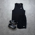 ASICS CORE MEN'S VEST SHORT SET 'BLACK'