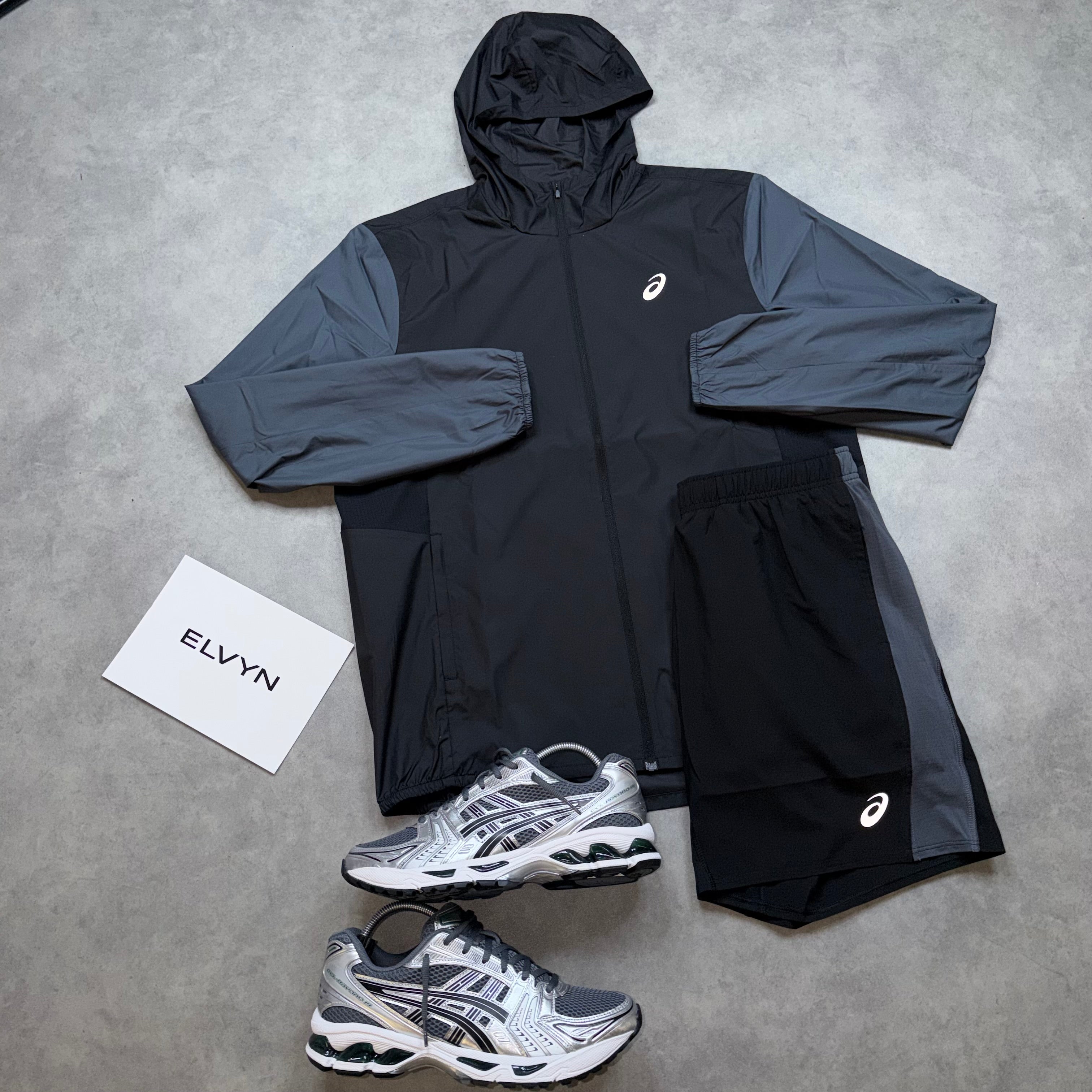ASICS CORE TWO TONE SET 'BLACK GREY'