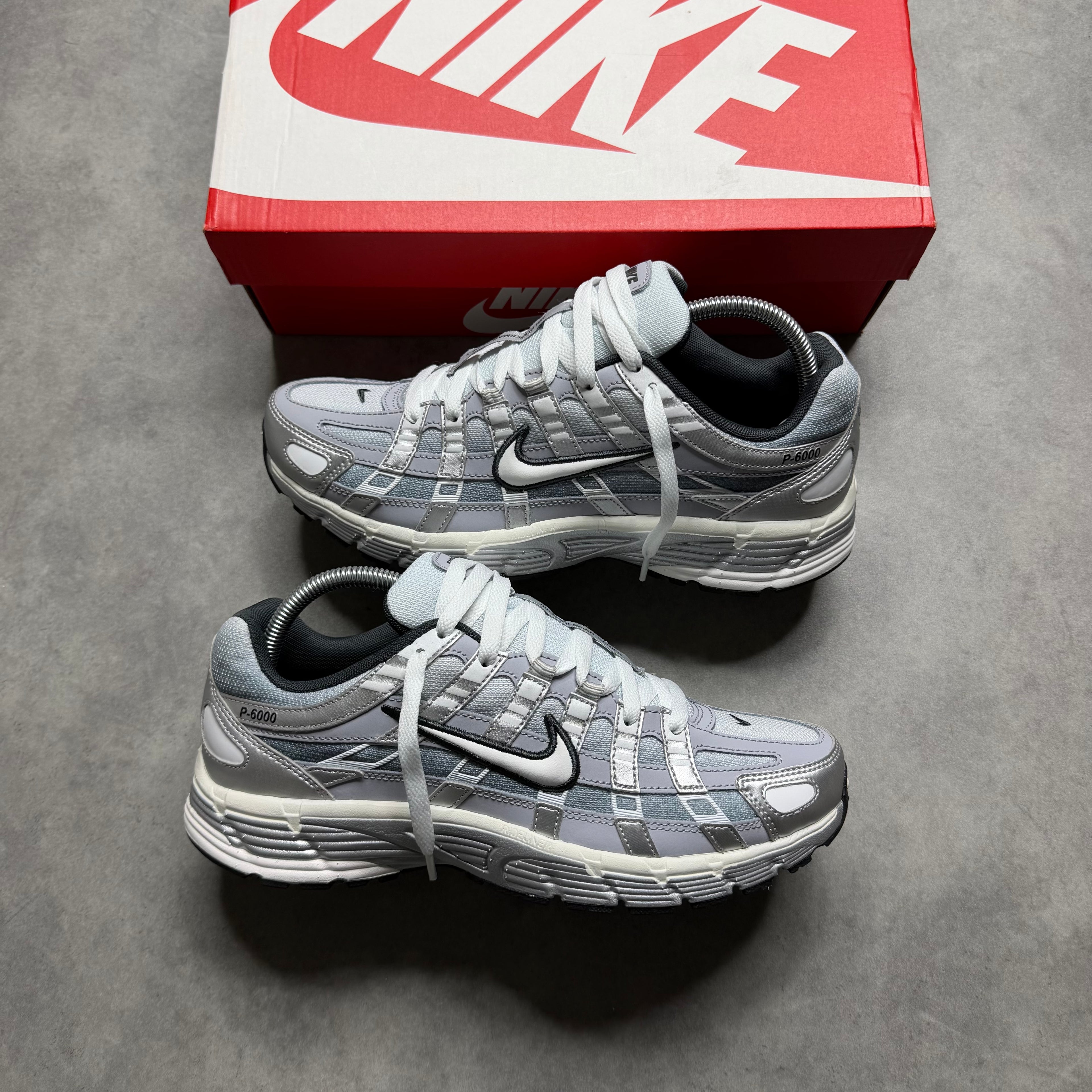 NIKE P-6000 'WHITE METALLIC SILVER WOLF GREY'