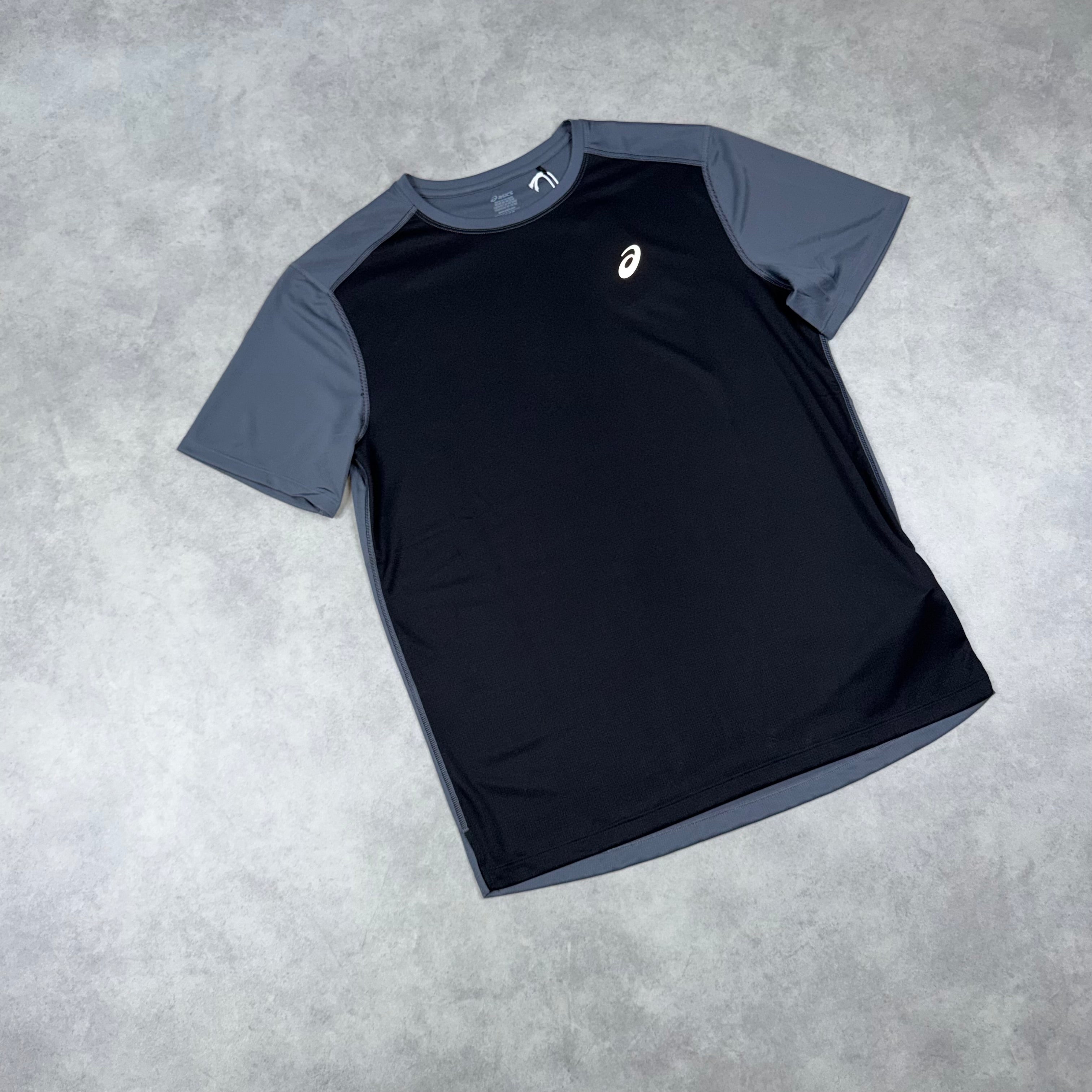 ASICS CORE T-SHIRT TWO TONE 'BLACK, GREY'