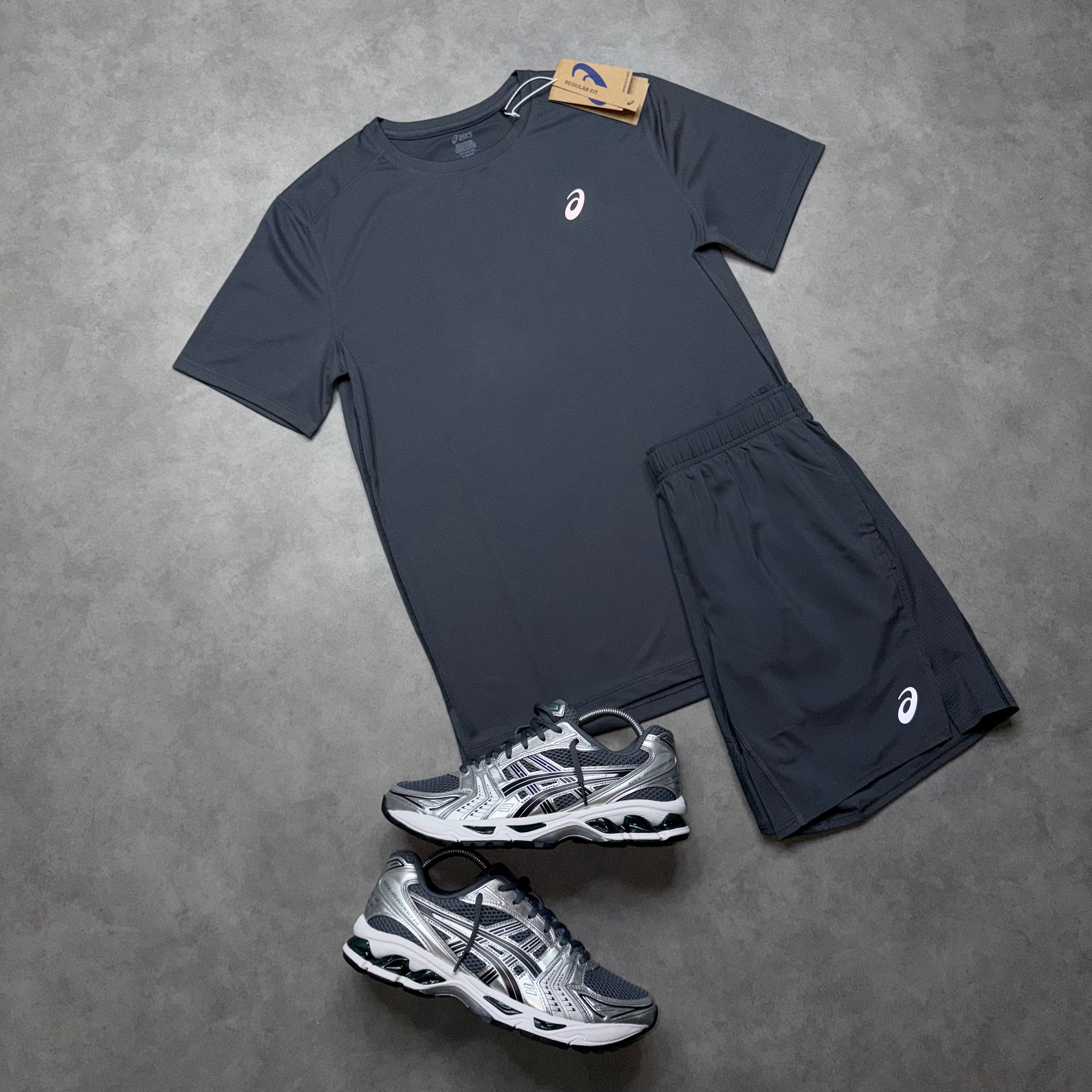 ASICS CORE SHORTS SET 'GREY'