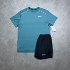 NIKE MILER 1.0 SHORT SET 'MINERAL TEAL'
