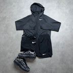NIKE ESSENTIAL RUNNING JACKET 3 PIECE SET 'BLACK'