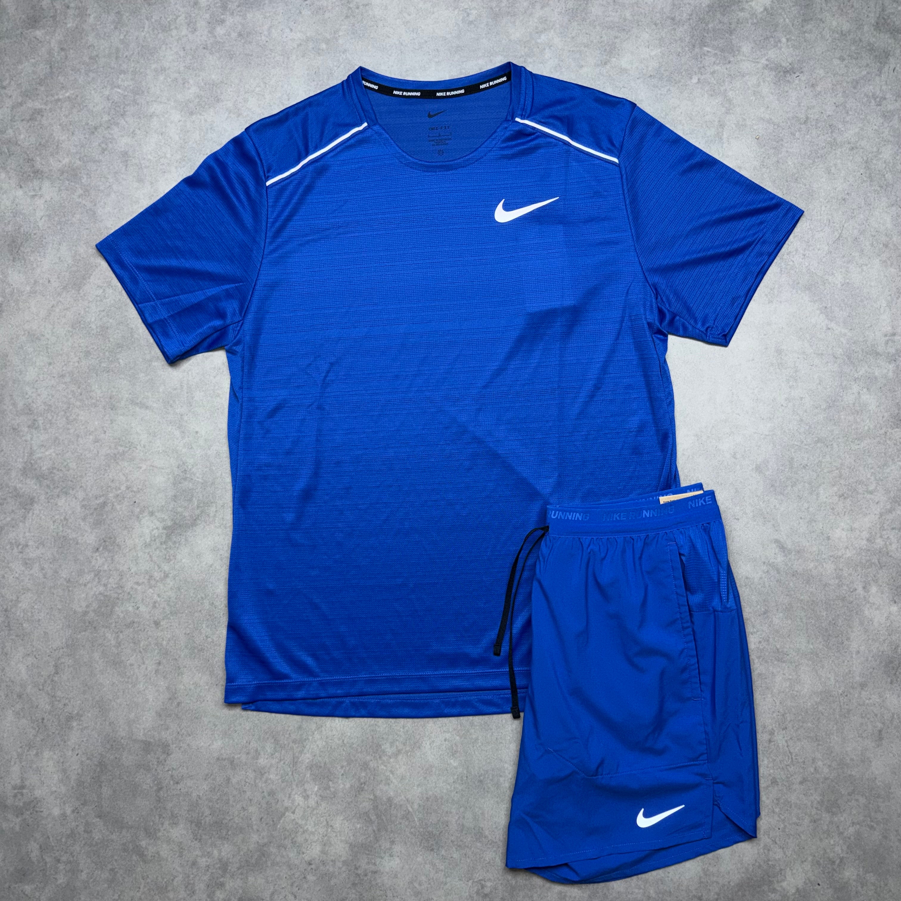 NIKE MILER 1.0 SHORT SET 'ROYAL BLUE'