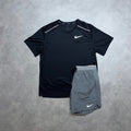 NIKE MILER 1.0 SHORT SET ‘BLACK, GREY’