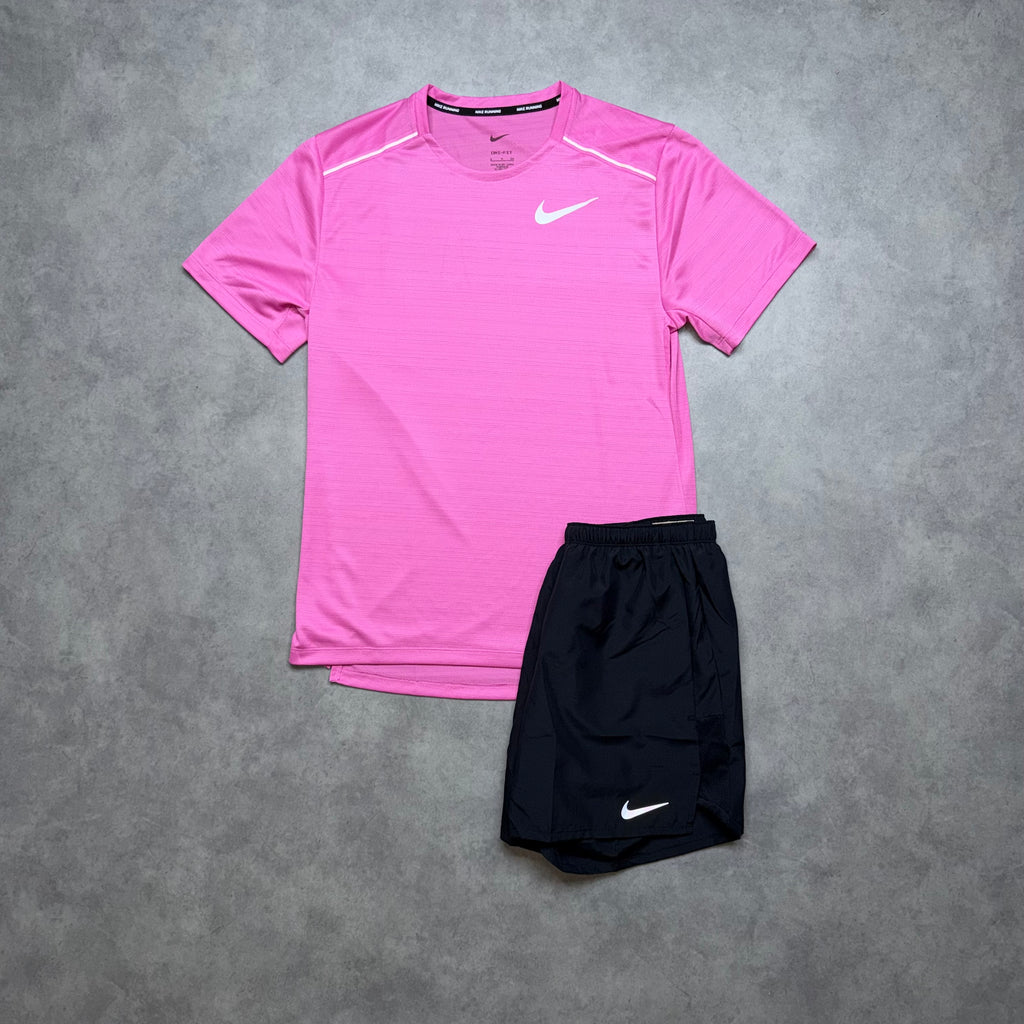 NIKE MILER 1.0 SHORT SET ‘PINK FUSCHIA’
