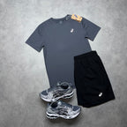 ASICS CORE SHORT SET 'GREY BLACK'