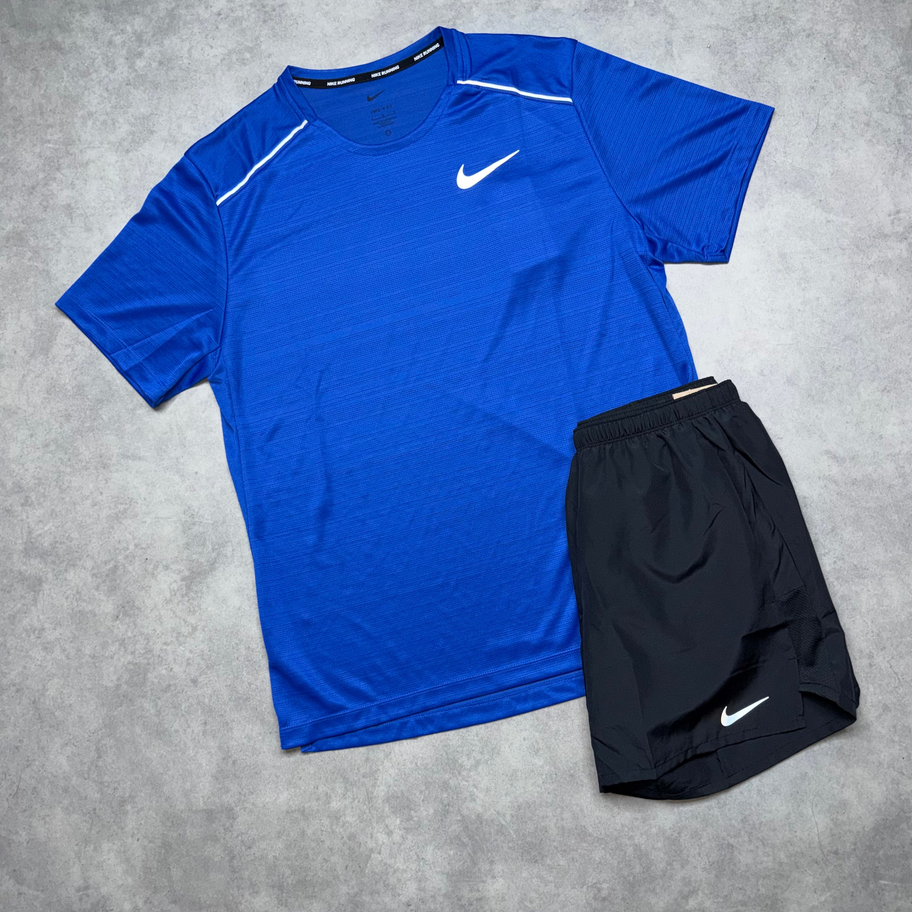 NIKE MILER 1.0 SHORT SET 'ROYAL BLUE'