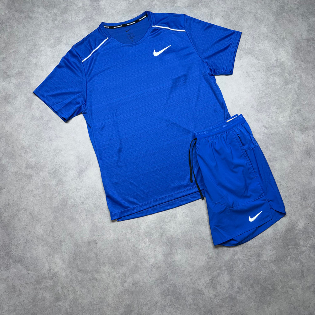NIKE MILER 1.0 SHORT SET 'ROYAL BLUE'