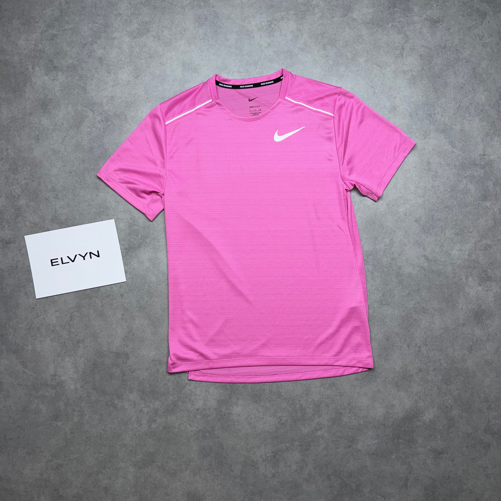NIKE MILER 1.0 T-SHIRT 'FUCHSIA PINK'