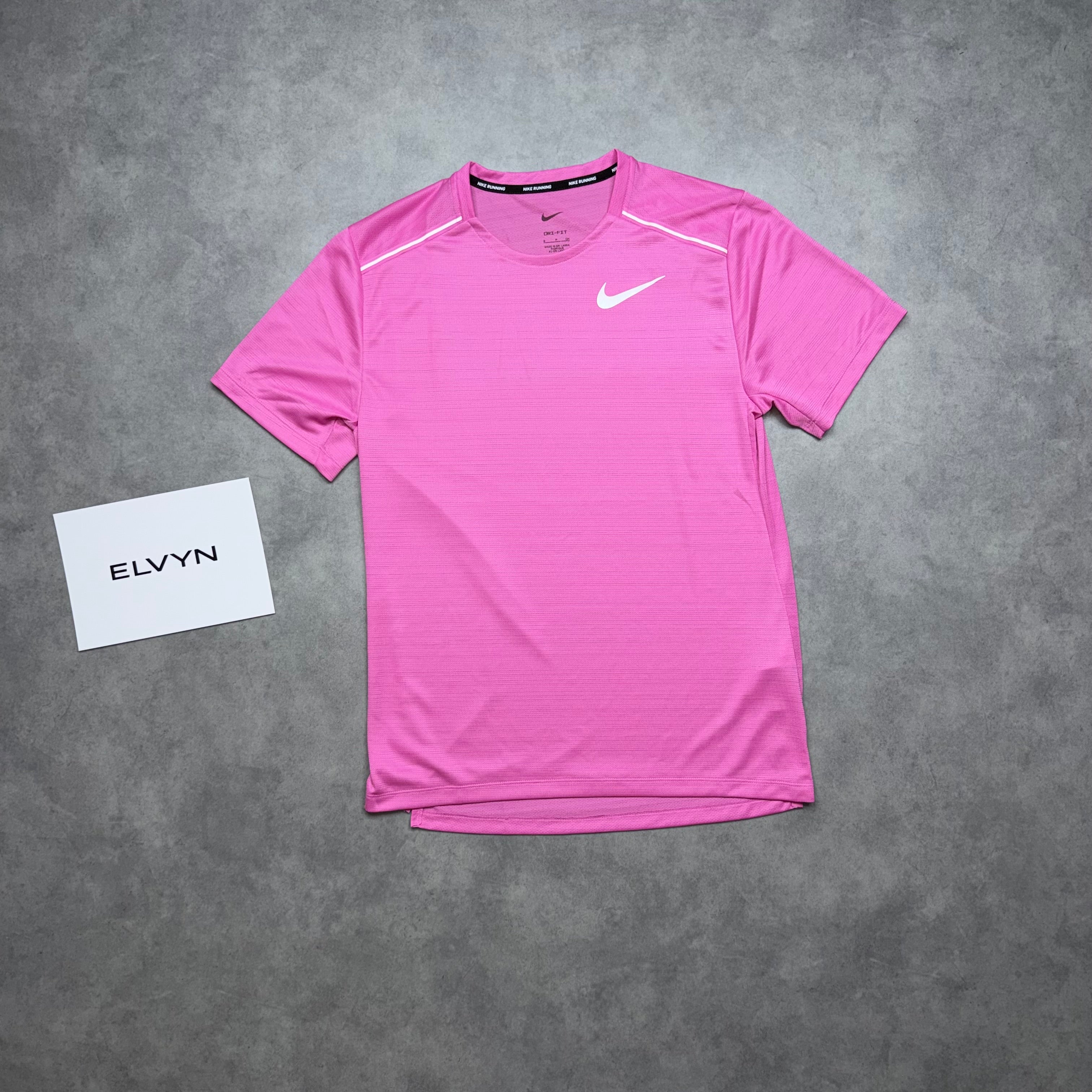 NIKE MILER 1.0 T-SHIRT 'FUCHSIA PINK'