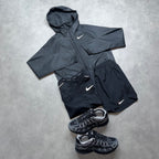 NIKE ESSENTIAL RUNNING JACKET 3 PIECE SET 'BLACK'