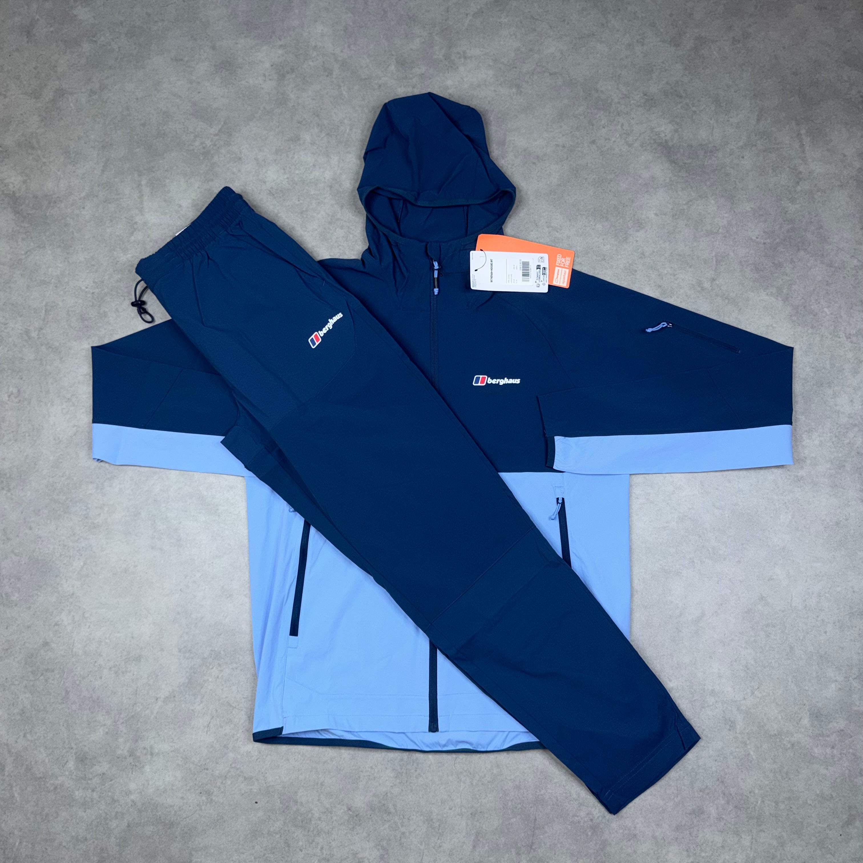 BERGHAUS THERAN FULL ZIP TRACKSUIT 'NAVY BLUE'