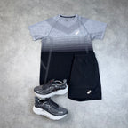 ASICS SEAMLESS SHORT SET 'BLACK GREY'