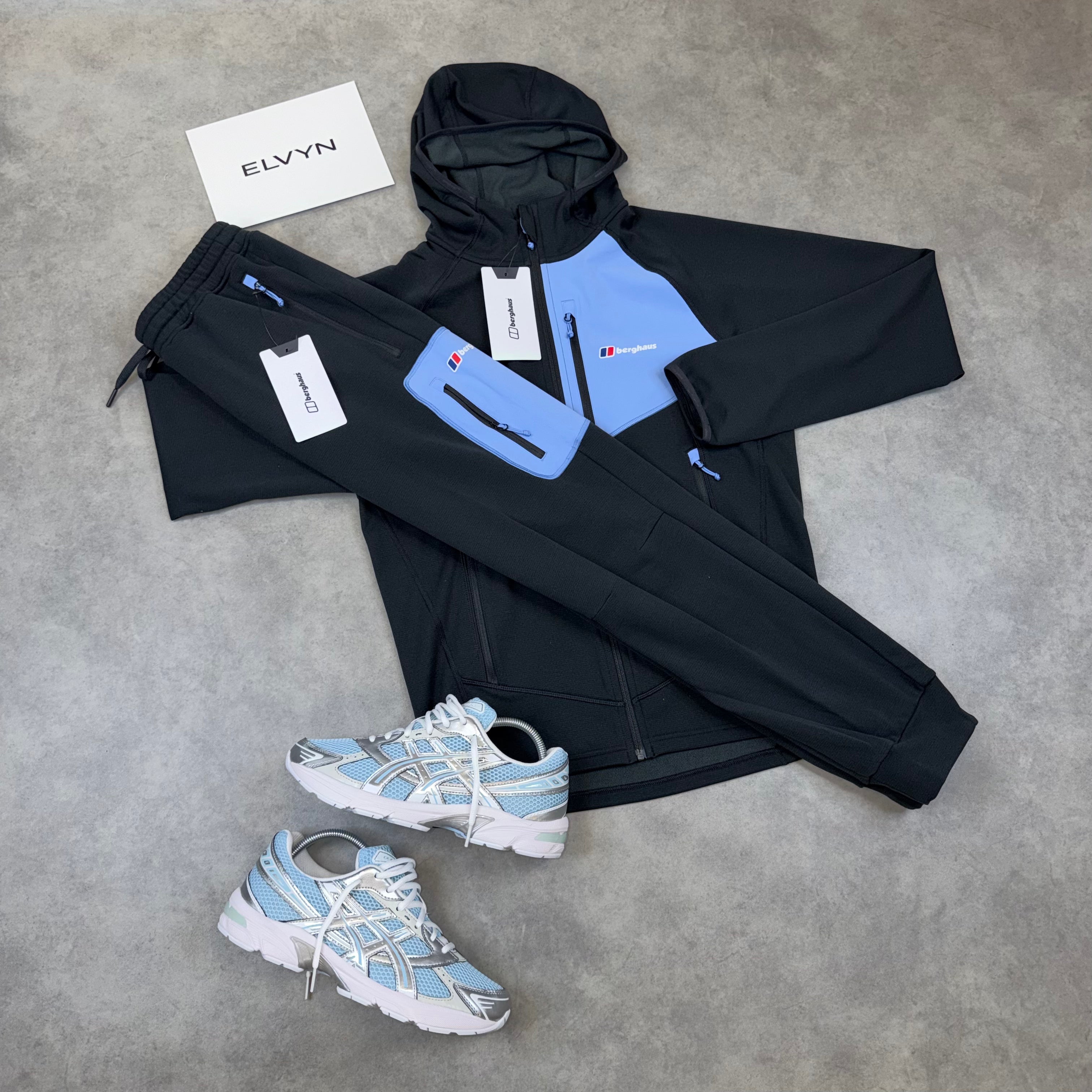 BERGHAUS PAVEY TRACKSUIT SET 'BLACK BLUE'