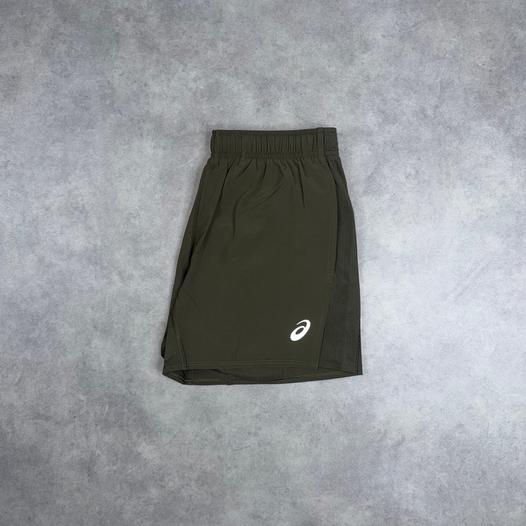 ASICS CORE 5" SHORTS 'BROWN STONE'