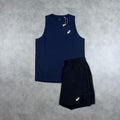 ASICS CORE MEN'S VEST SHORT SET 'NAVY'