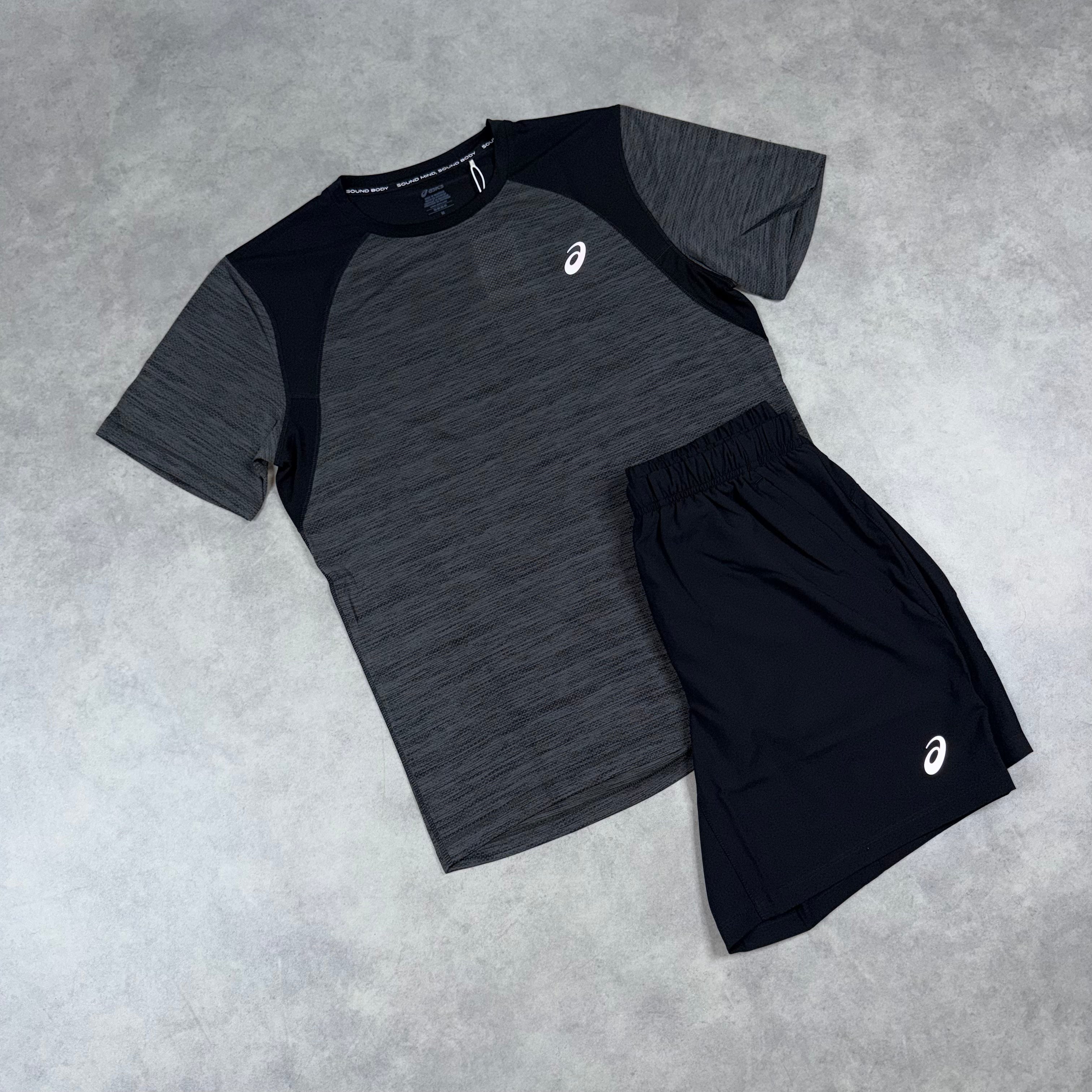 ASICS ROAD SHORT SET 'BLACK'