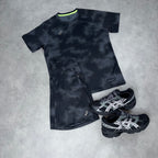 ASICS DISTORTED SHORT SET 'BLACK'