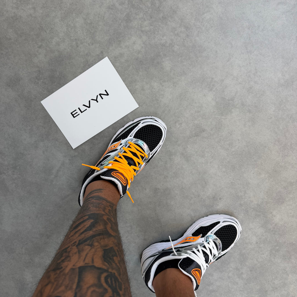 SAUCONY PROGRID OMNI 9 SPEED SHADES 'WHITE BLACK ORANGE'