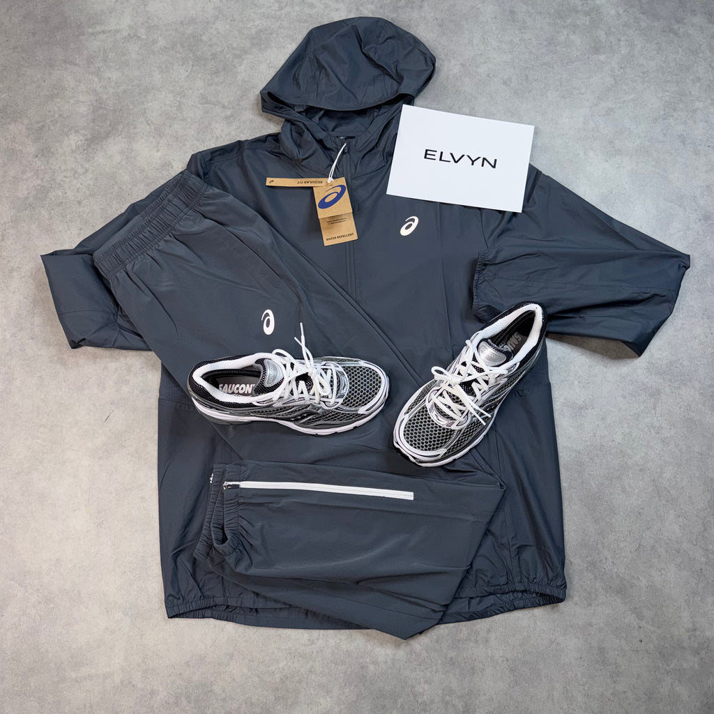 ASICS CORE 2 PIECE TRACKSUIT GREY