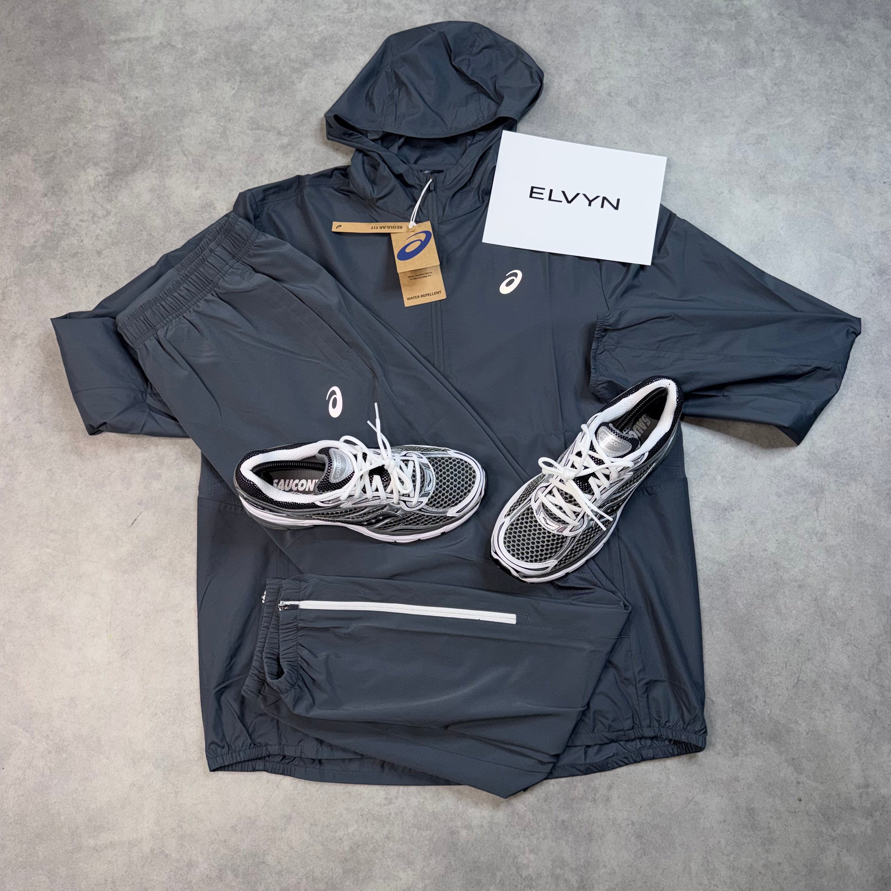 ASICS CORE 2 PIECE TRACKSUIT GREY