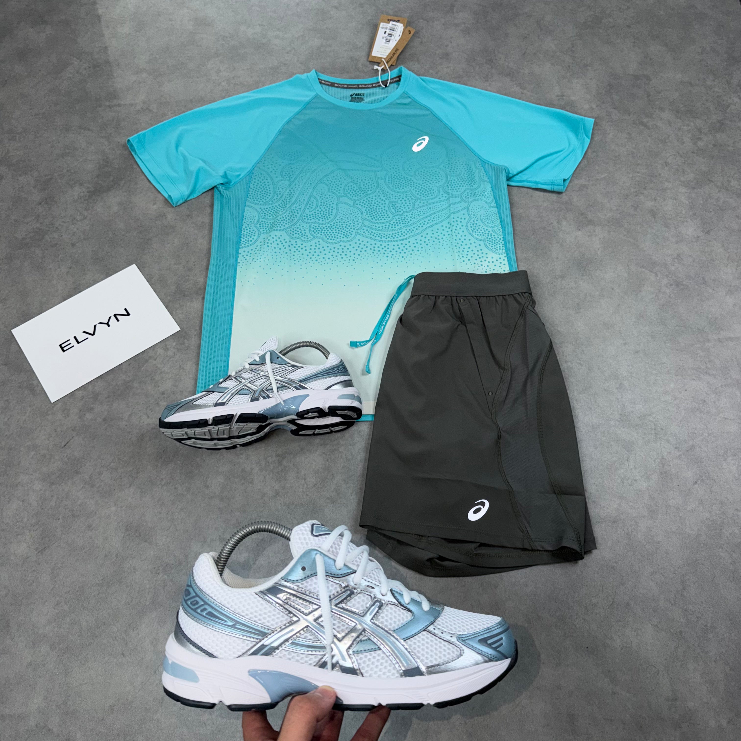 ASICS IBUKI SHORT SET 'ENERGY AQUA'
