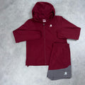 TRIVO CORE WINDRUNNER SHORT SET 'BURGUNDY'