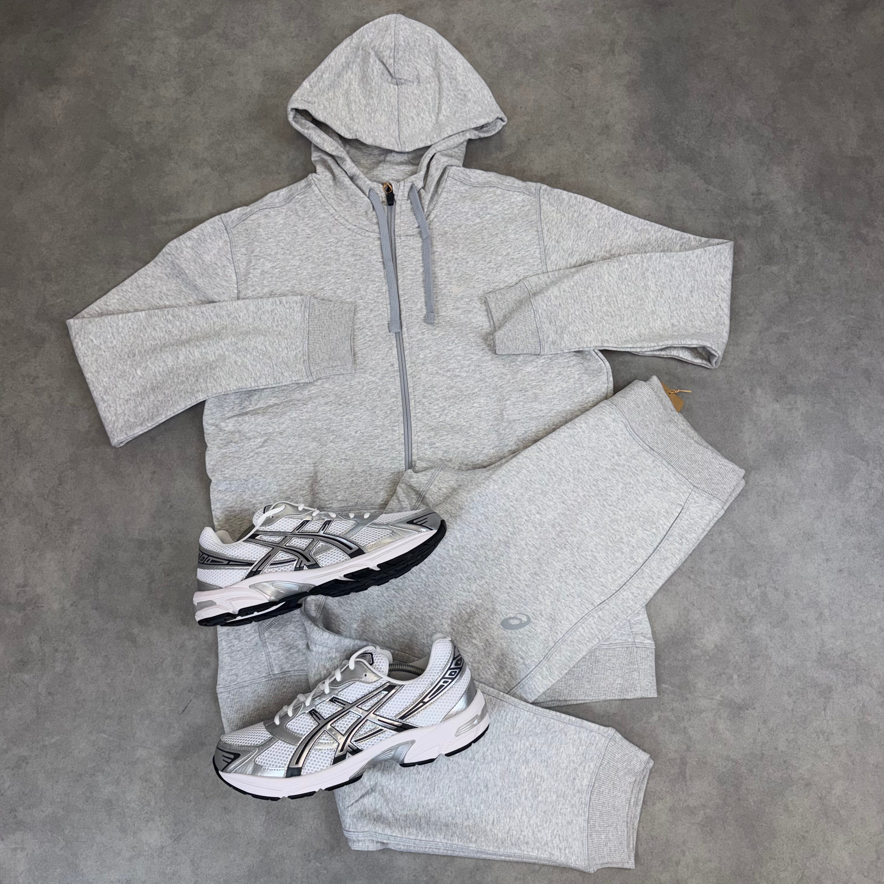 ASICS CLUB FLEECE TRACKSUIT SET 'GREY'