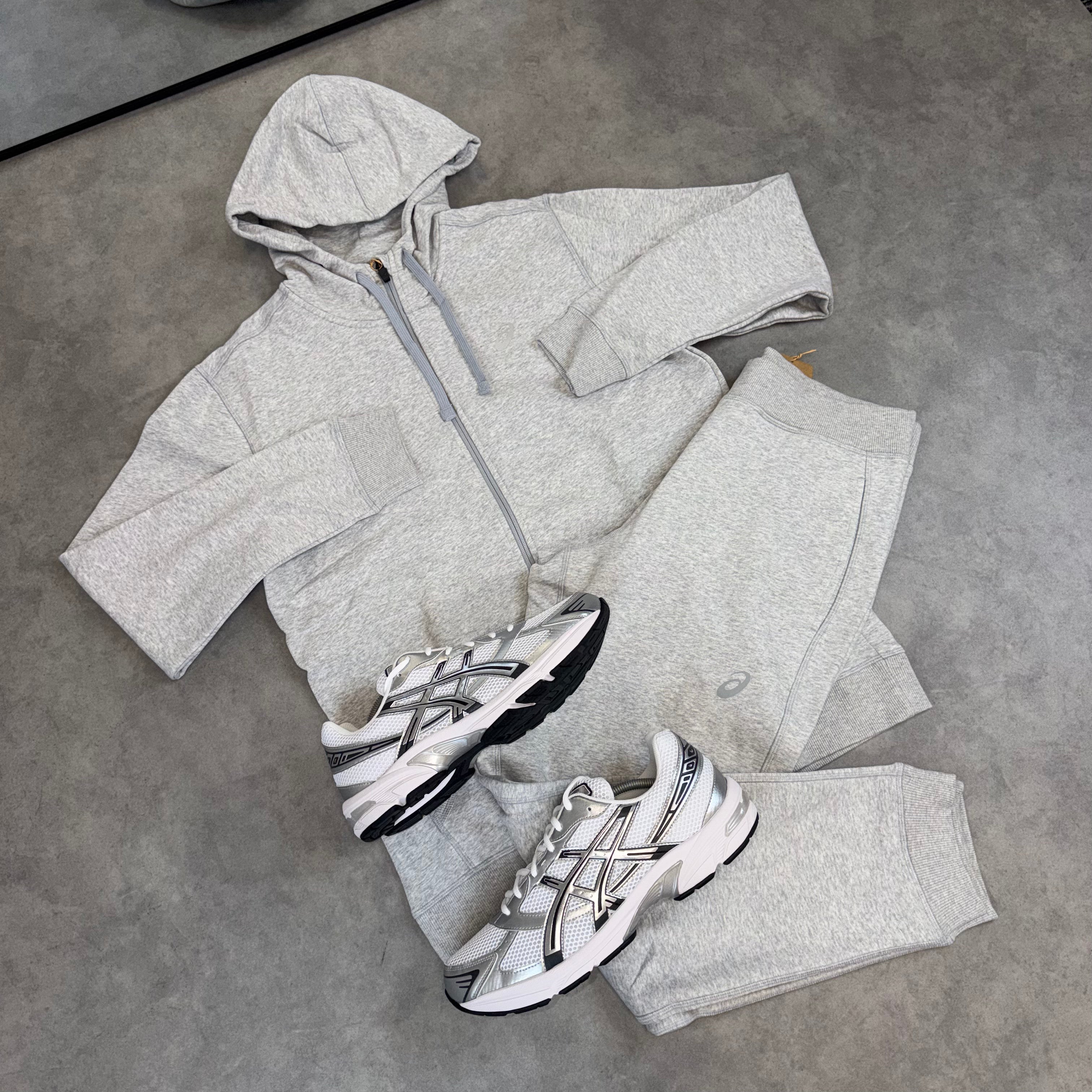 ASICS CLUB FLEECE TRACKSUIT SET 'GREY'