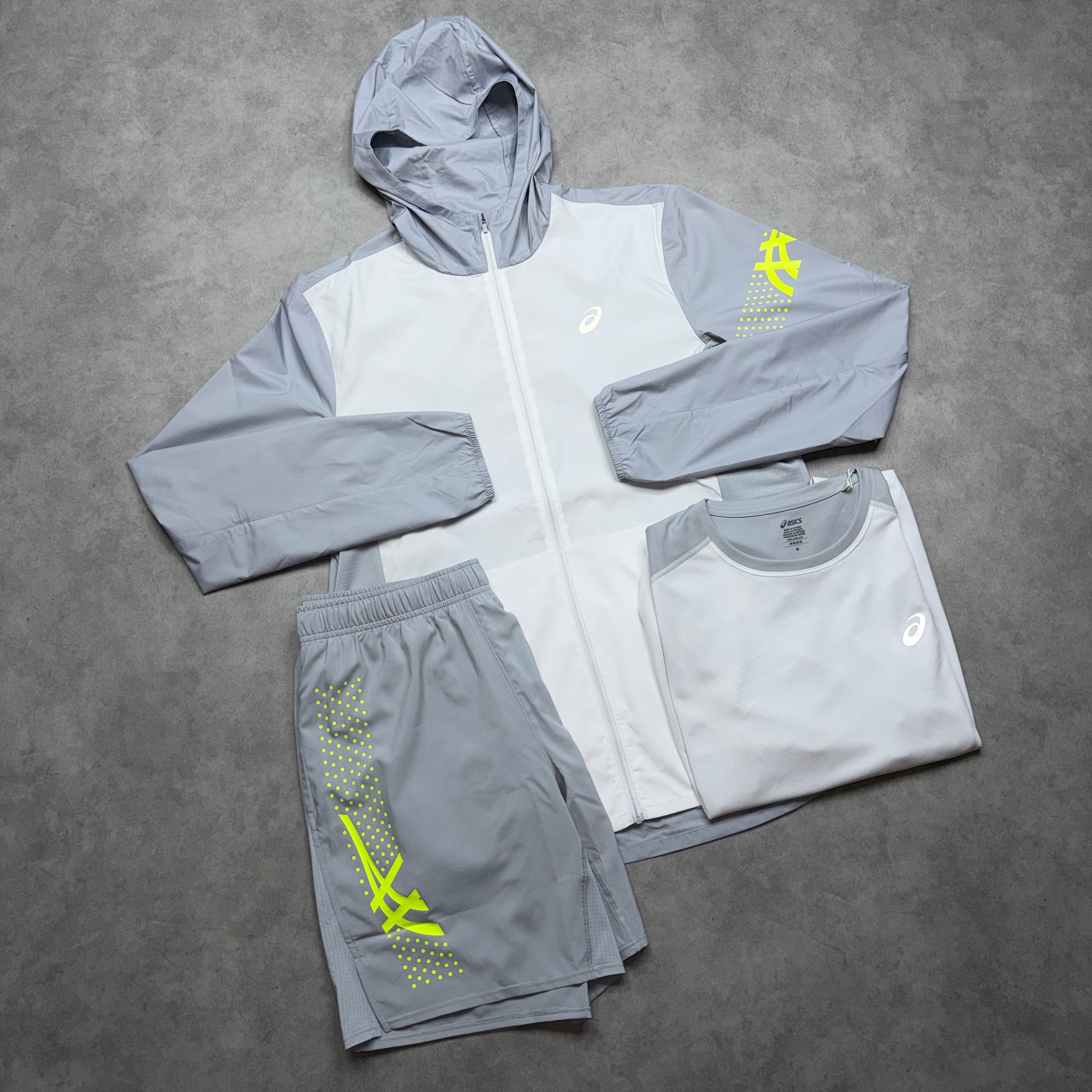 ASICS ICON 3 PIECE JACKET SET 'PIEDMONT GREY'